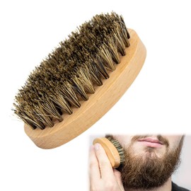 Beard Brush, Beard Comb, Men's Hair Brush, Boar Bristles, Beard Brush Made of Boar Bristles, 100% Boar Bristles Brush for Daily Beard Care, Beard Brush for Men Travel