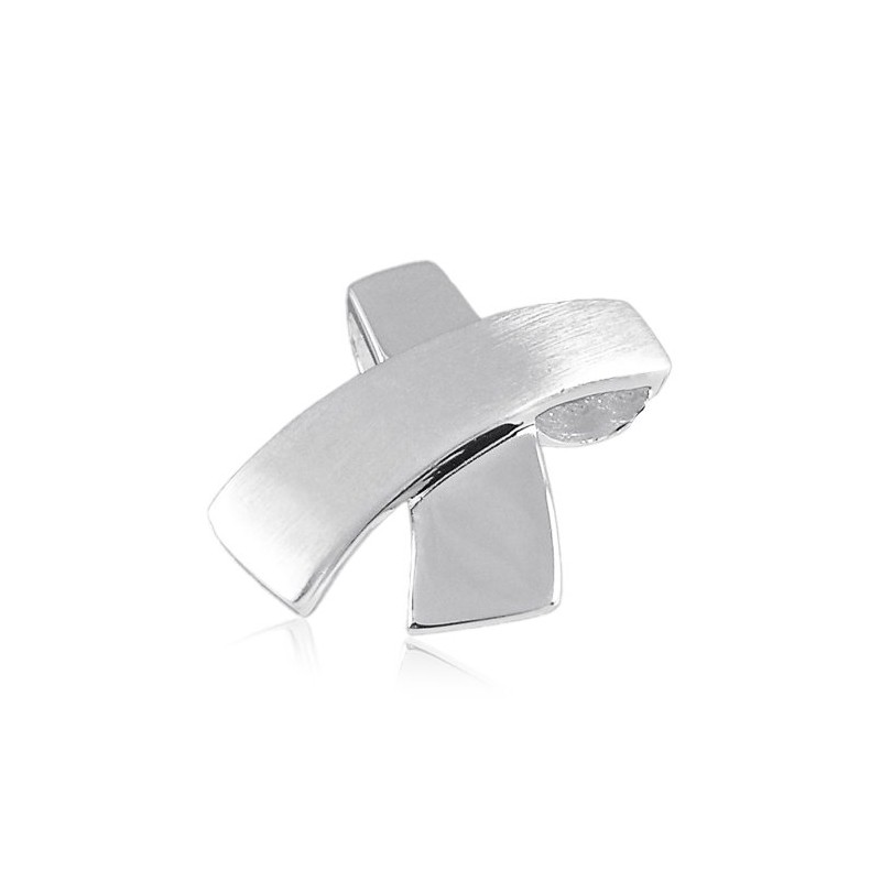 Vinani ACF-EZ Cross Pendant Matt Shiny 925 Sterling Silver, Sterling