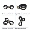 TOP-VIGOR 12Pcs 22mm(7/8") Rubber Cushioned Stainless Steel U-Shaped Pipe Clamp