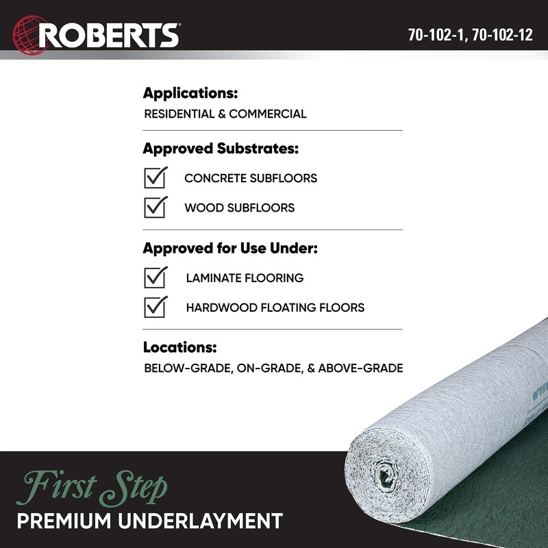 ROBERTS First Step Premium Underlayment - 100 sq. ft. Roll
