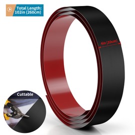 Sanbege Stainless Steel Toe Kick Cover, 4" x 102" Baseboard Plate, Self Adhesive Kickplate for Bottom of Door, Kitchen Island, Cabinet, Cupboard (Brushed Copper)