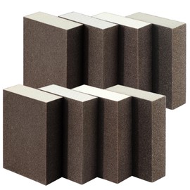 WooZuu Sanding Sponges 8 Pieces, Wet and Dry Sanding Blocks Coarse Medium Fine Superfine 4 Different Specifications Sand Paper Pack, Washable and Reusable Sand Block for Wood Metal Wall Car Polishing