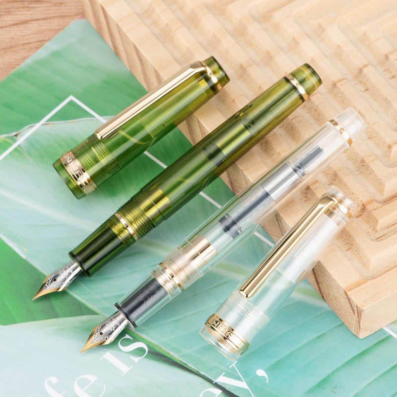 Jinhao 82 Acrylic Fountain Pen, Iridium Fine Nib with Ink