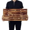 URFORESTIC Solid Wood Indoor/Outdoor 3 1/2" High Riser Step -