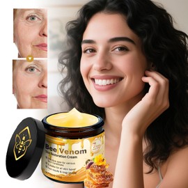 JISKG Bee Venom Skin Restoration Cream,Wrinkle Removal Firming Face Anti-Aging Bee Venom Moisturiser Firming Cream for All Skin. (2 Pcs)