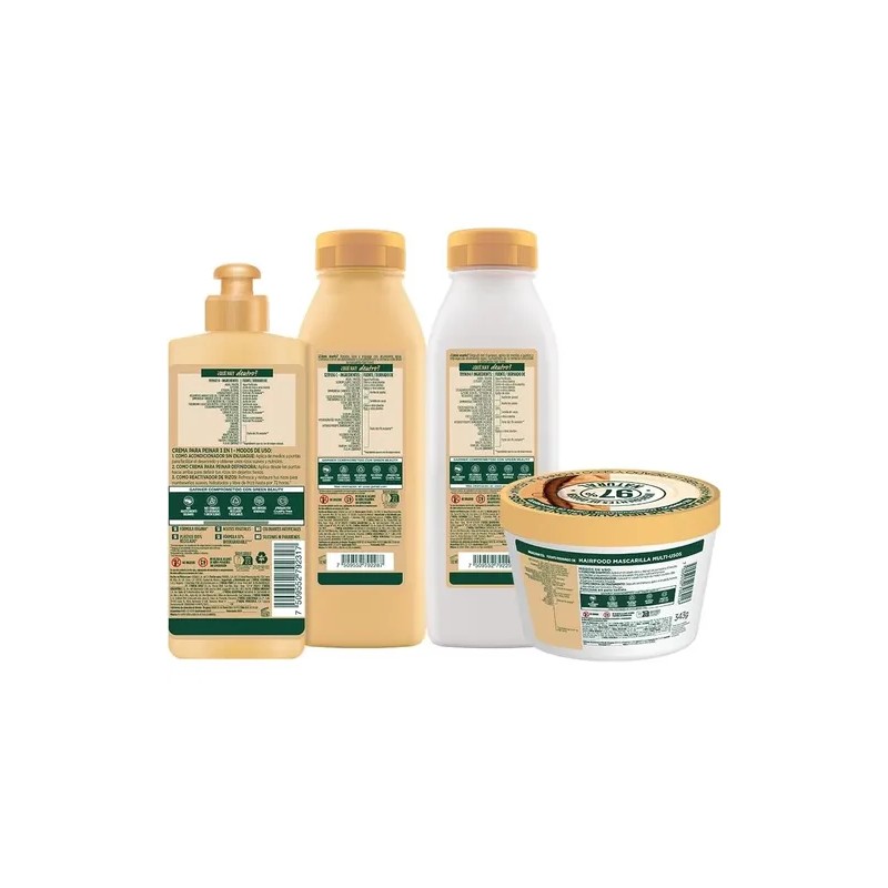 Kit Garnier Fructis Hair Food Cacao Rutina Completa Restaura