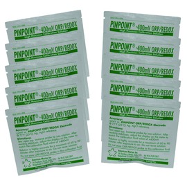 Pinpoint High-Precision +400mV ORP/REDOX Calibration Fluids Set (Buffer Solution), 10 Pouches