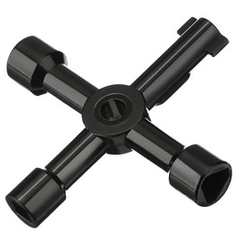 YTBUBOR Utility Key 2 Pack Black Electric Keys Cabinet 4-Way Multi-Application Gas Meter Cupboard Cabinet