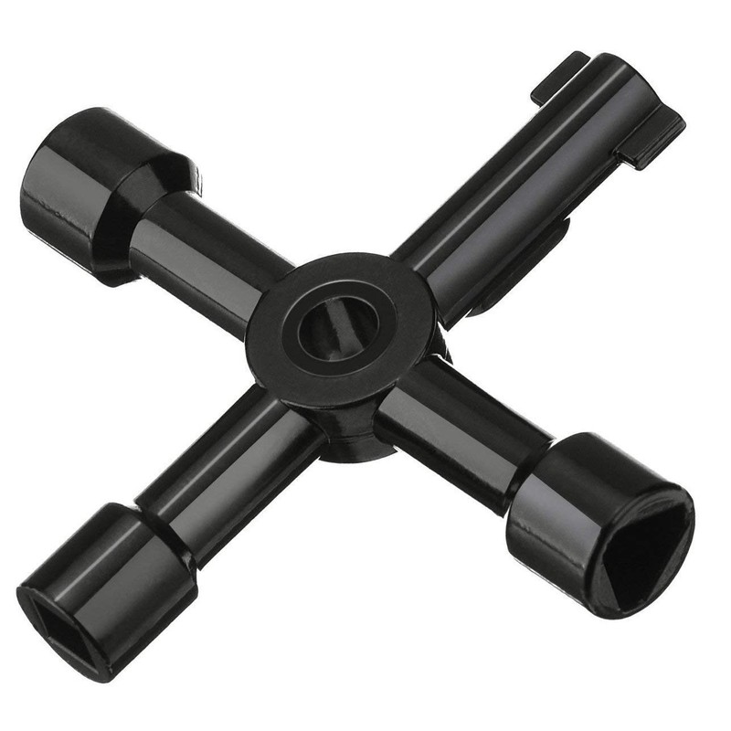 YTBUBOR Utility Key 2 Pack Black Electric Keys Cabinet 4-Way