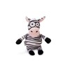 Beeztees Zebra Yip Dog Toy Plush Black / White