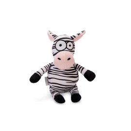 Beeztees Zebra Yip Dog Toy Plush Black / White