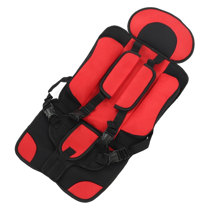 Children Safety Seat Simple Car Portable Seat Foldable Adjustable Strap