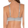 Fruit of the Loom Women's Wirefree Cotton Bralette, Heather Grey/White,