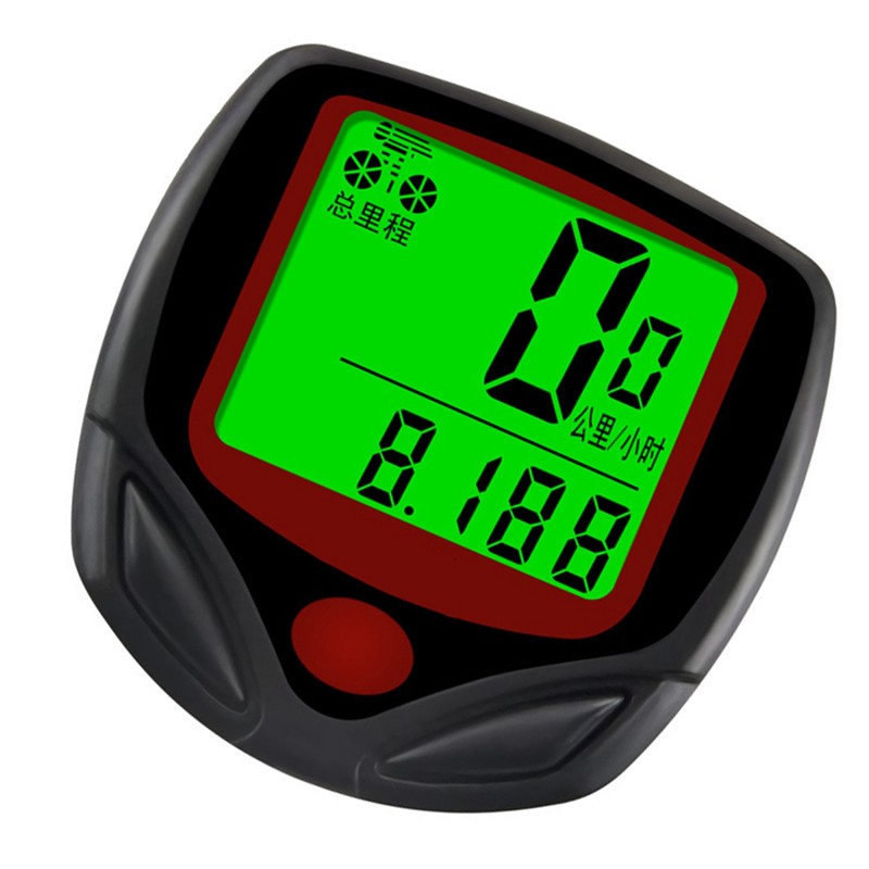 Biking Stopwatch Multifunctional High Accuracy Nightlight Display Cycling Speedometer Odometer