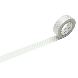 mt Masking Tape 1P "Dot Silver" Washi Masking Tape - Silver