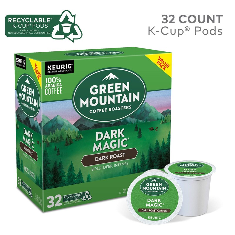 Green Mountain Coffee Roaster Dark Magic Keurig Single-Serve K-Cup Pods,