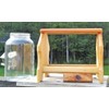 Table Top or Ground Gallon Glass Jar Squirrel Feeder Cedar