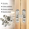 LAGALO 2 Pack 2.36 in Hidden Hinge Invisible Concealed Cross
