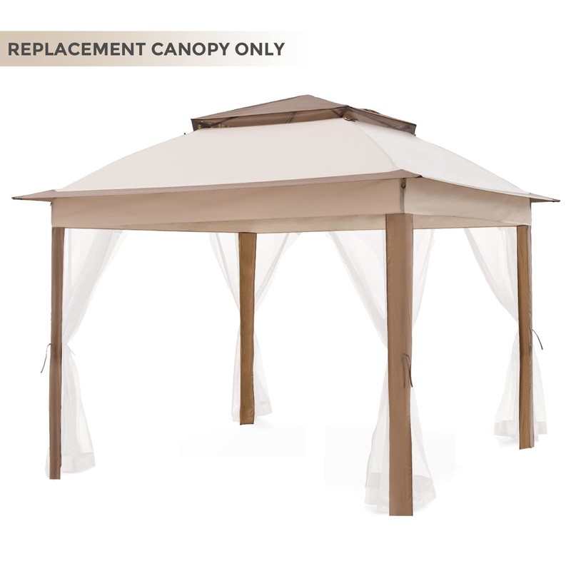 COOS BAY 11x11 Replacement Gazebo Top with Air Vent Sunshade