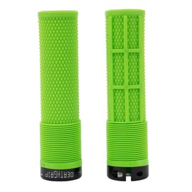 DMR Bikes Brendog DeathGrip Flangeless Lock-On Mountain Bike MTB Grips - Green (Thin), Soft/Thin (A20)