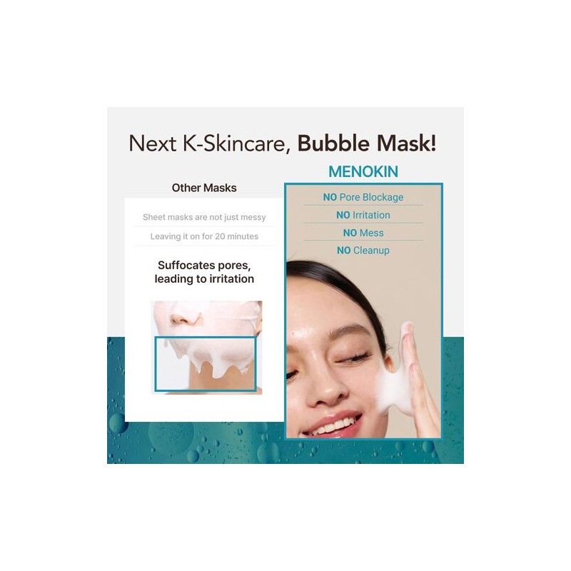 MENOKIN [MENOKIN]30 Seconds Quick Bubble Mask 95ml #MOIST