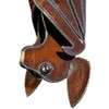 Modern Artisans Hanging Metal Garden Bat Sculpture, American Handmade: Open