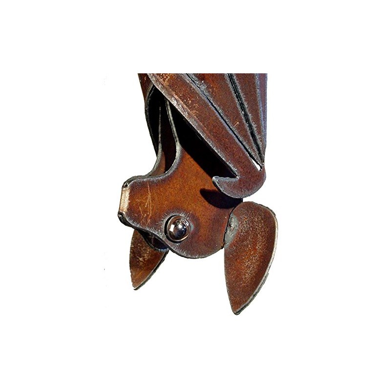 Modern Artisans Hanging Metal Garden Bat Sculpture, American Handmade: Open