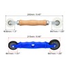 PATIKIL LED Strip Channel Roller Tool, 2 Pack Flat/U-Groove Wheels