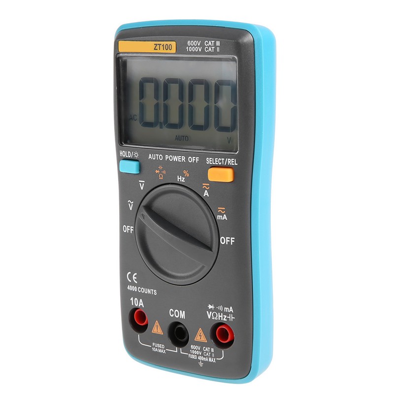ZT100 4000 Counts Portable Mini Auto Digital LCD Display Testing