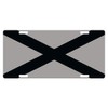 Fast Service Designs Alabama State Flag License Plate Gray &