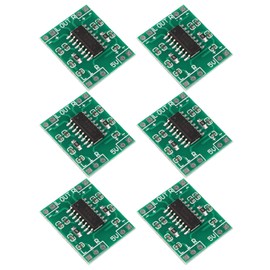 HALJIA 6PCS PAM8403 Super Mini Digital Power Amplifier Board High Performance 2 * 3W Class D 2.5-5V USB Efficient Power Audio Universal Module Green