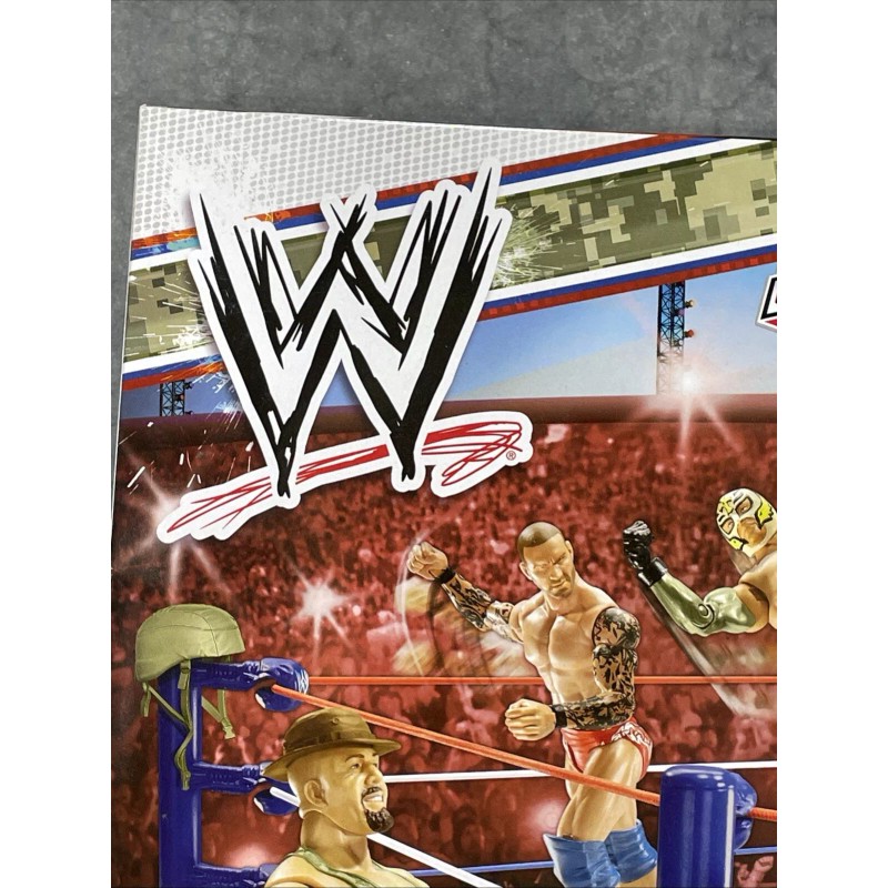 Mattel WWE Tribute To The Troops Ring Spring Loaded Wrestling