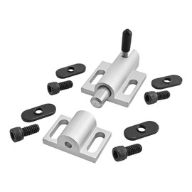 8020, 2053, 10 and 15 Series Aluminum 0 Degree Deadbolt Latch, Spring and Pin Door Latch 80/20 T-Slot Extrusion Accessory for Aluminum Profiles Includes Hardware