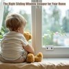 4 Sets Sliding Window Stoppers, Security Window Stops with Pads