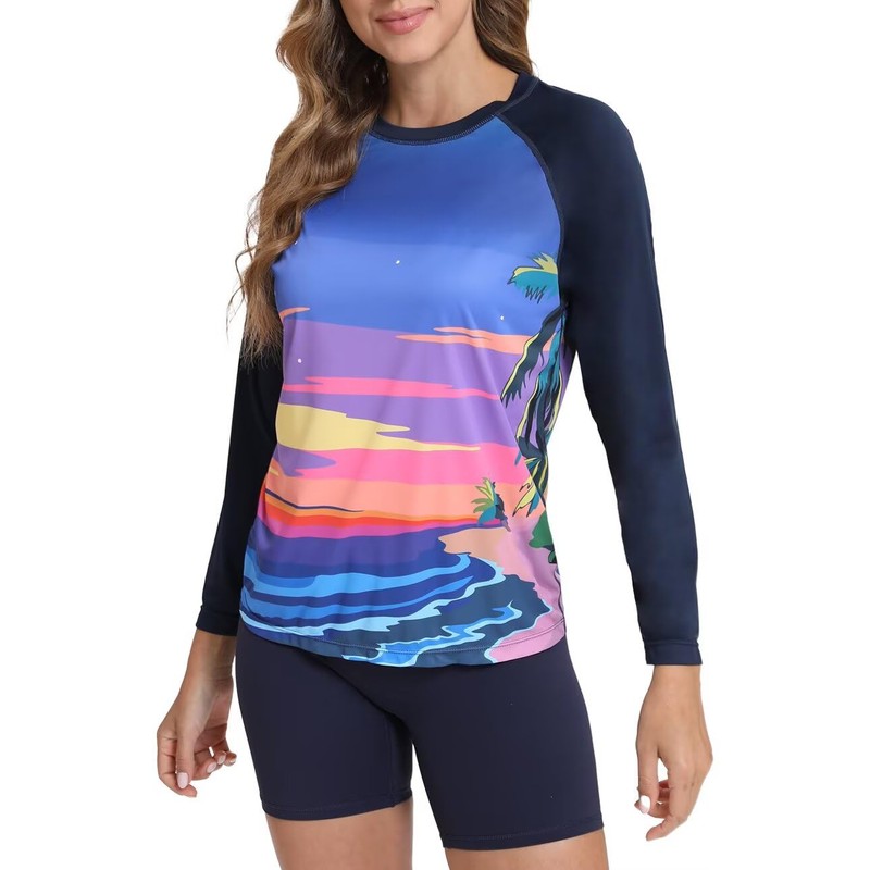Eteoepo Rash Guard for Women UPF 50+ Long Sleeve Shirts