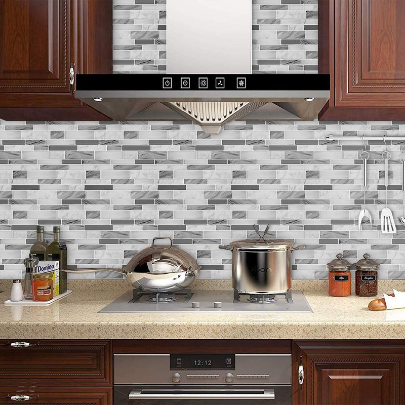 STICKGOO Thicker Design Peel and Stick Tile Backsplash, 12”×12”Stick on