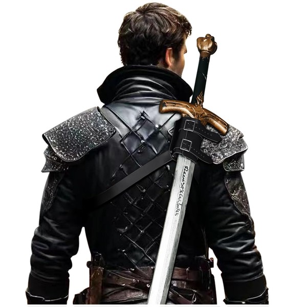 Joukavor Sword Back Holster Leather Sword Holder Back Strap Sword