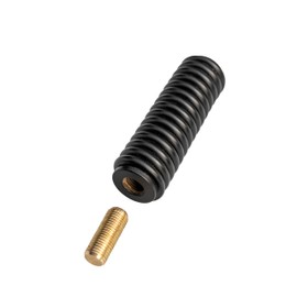 CB Antenna Spring, Stainless Steel Heavy Duty CB Radio Antenna Mount Spring, Spring to Fit Mobile/in-Vehicle CB Radio Antenna Mount Up to 60" Long and 3/8" X 24 Thread (Black)