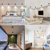 Gleonlux LED Surface-Mounted Spotlight, IP44, Black, Dimmable, Surface-Mounted Spotlights, Flat,