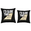 Shuffleboard Table 12ft Powder Wax Shufflebaord Player Throw Pillow