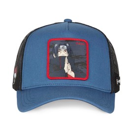 Capslab Itachi Naruto Shippuden Grey Blue Trucker Cap, Trucker-Itachi-Grey-Blue-#33814