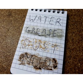 Polymath Products Waterproof Notepad Set with Pouch – 100% water-resistant stone paper notebook and write-anywhere pen, in a durable nylon pocket/belt pouch.