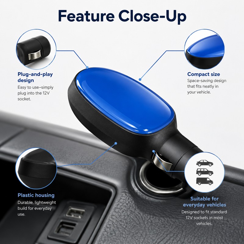 Car Fuel-Conscious Driving Accessory for Daily Use – Compact Plug-In