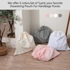 HAMBOLY 100% Cotton Bags 5 Pack Dust Cover Storage Pouch