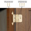 Vallecloud 4 Pack (2 Pair) Gold (Brass) Self Closing Cabinet