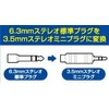 Stereo Conversion Plug 6.3mm to 3.5mm Stereo Mini Plug Standard