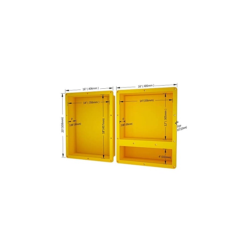 Uni-Green Shower Niche 20X32 Recessed Shower Shelves and Tile Shower