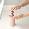 Lunestella Elegant Boho Beige Hand Soap Dispenser with Stainless Steel