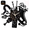 KingLive Music Instrument Black LED Wall Clock 12 Inches(30cm) Home