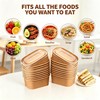 65 Pack 30 OZ Disposable Kraft Paper Bowls with Forks,